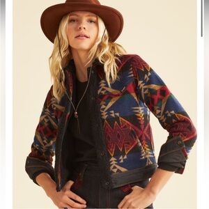 Wrangler X Pendleton Women’s Wool Bomber Jacket As Seen In Cowgirl Magazine